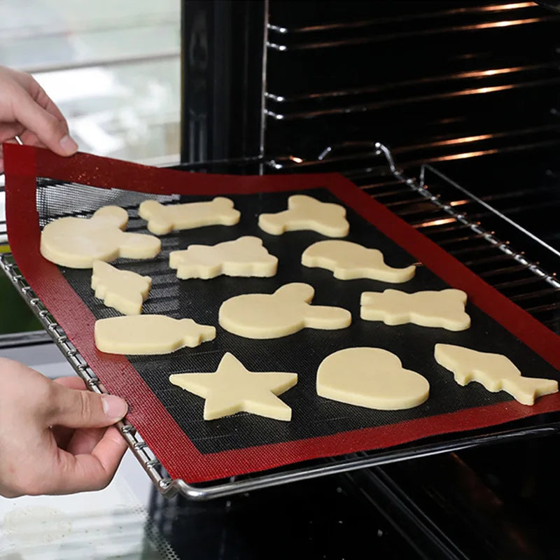Silicone Baking Mat Sheet 30x40cm Reusable Baking Cookie Sheet Non-Stick Heat Resistant Baking Mat for Oven Grill Microwave