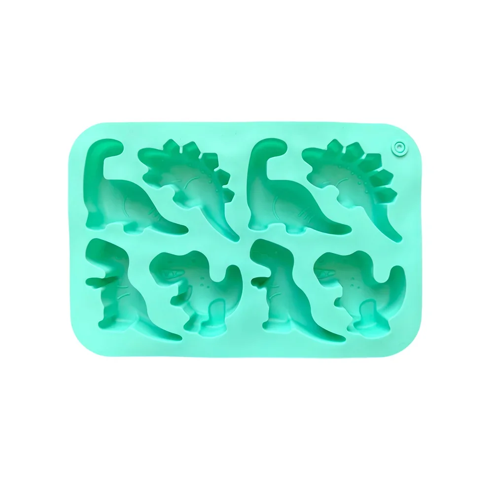 1/2/3pc 8-cavity silicone mold 3D dinosaur shaped chocolate candy, pudding, cookies, mold making cake baking utensils Tool