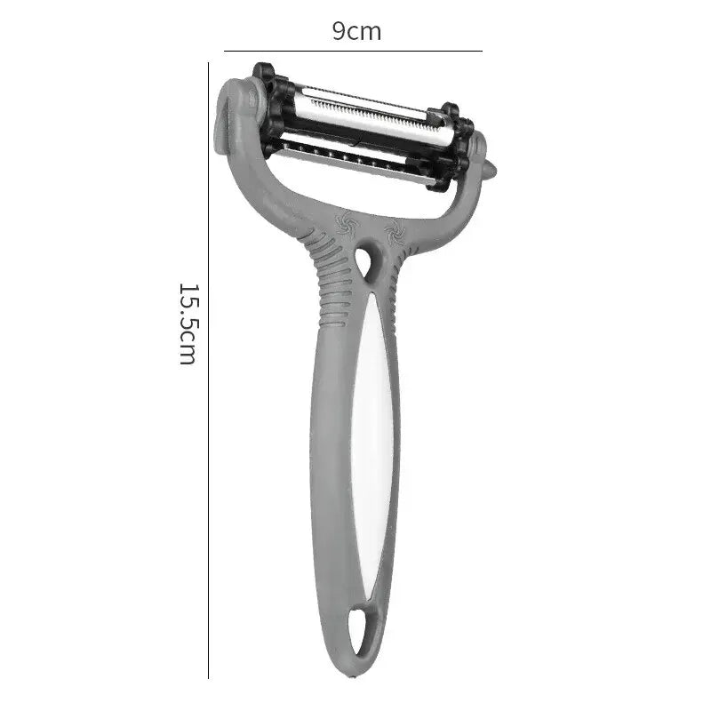 1PC New Multifunctional 360 Degree Rotary Peeler Kitchen Tool 3 in 1 Rotary Fruit Vegetable Carrot Potato Peeler Cutter Slicer