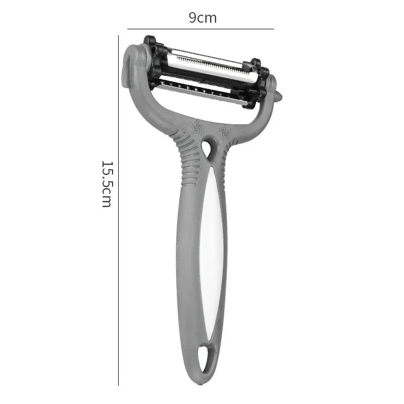 1PC New Multifunctional 360 Degree Rotary Peeler Kitchen Tool 3 in 1 Rotary Fruit Vegetable Carrot Potato Peeler Cutter Slicer